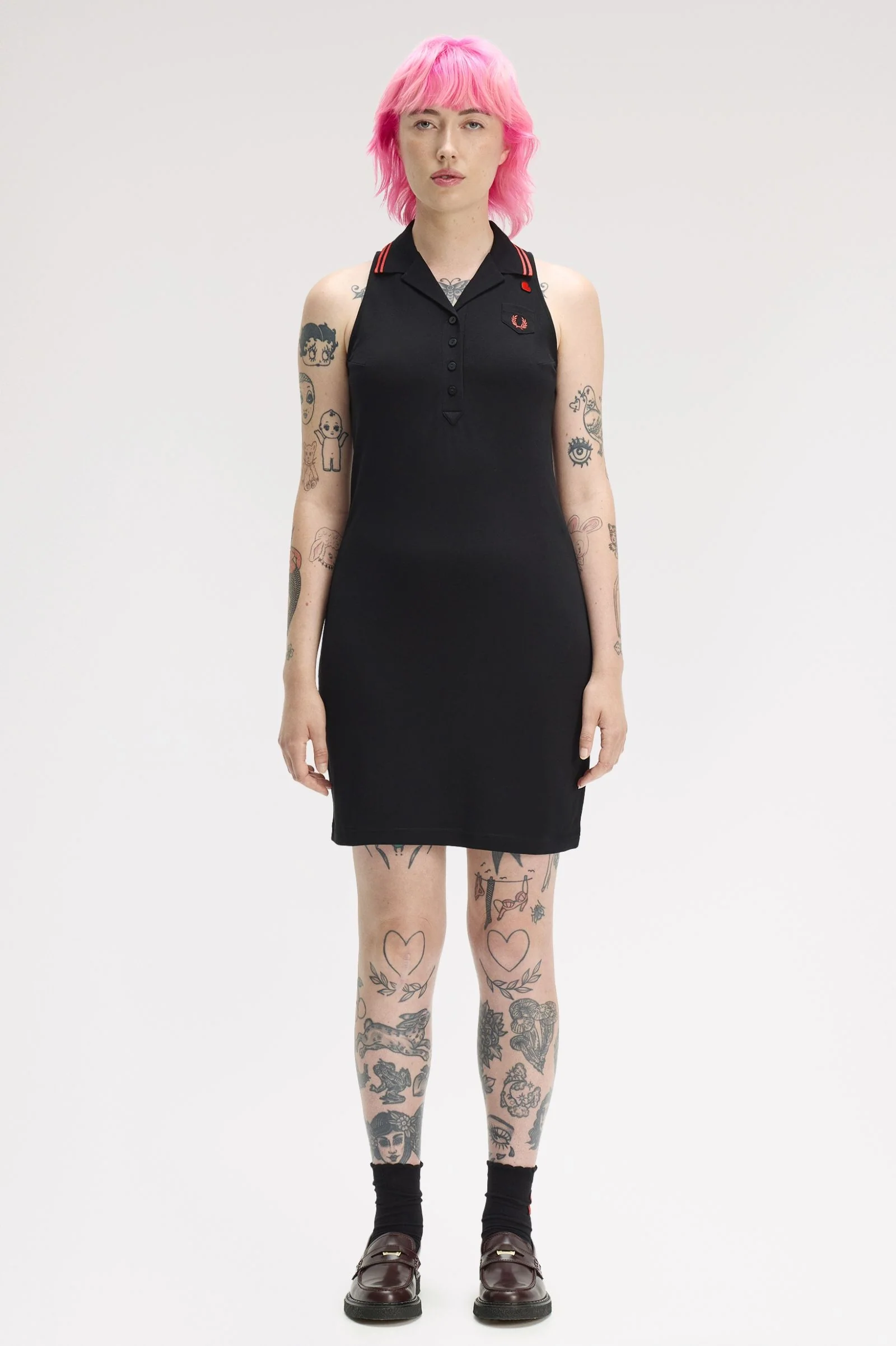 Fred Perry Sleeveless Piqué Dress