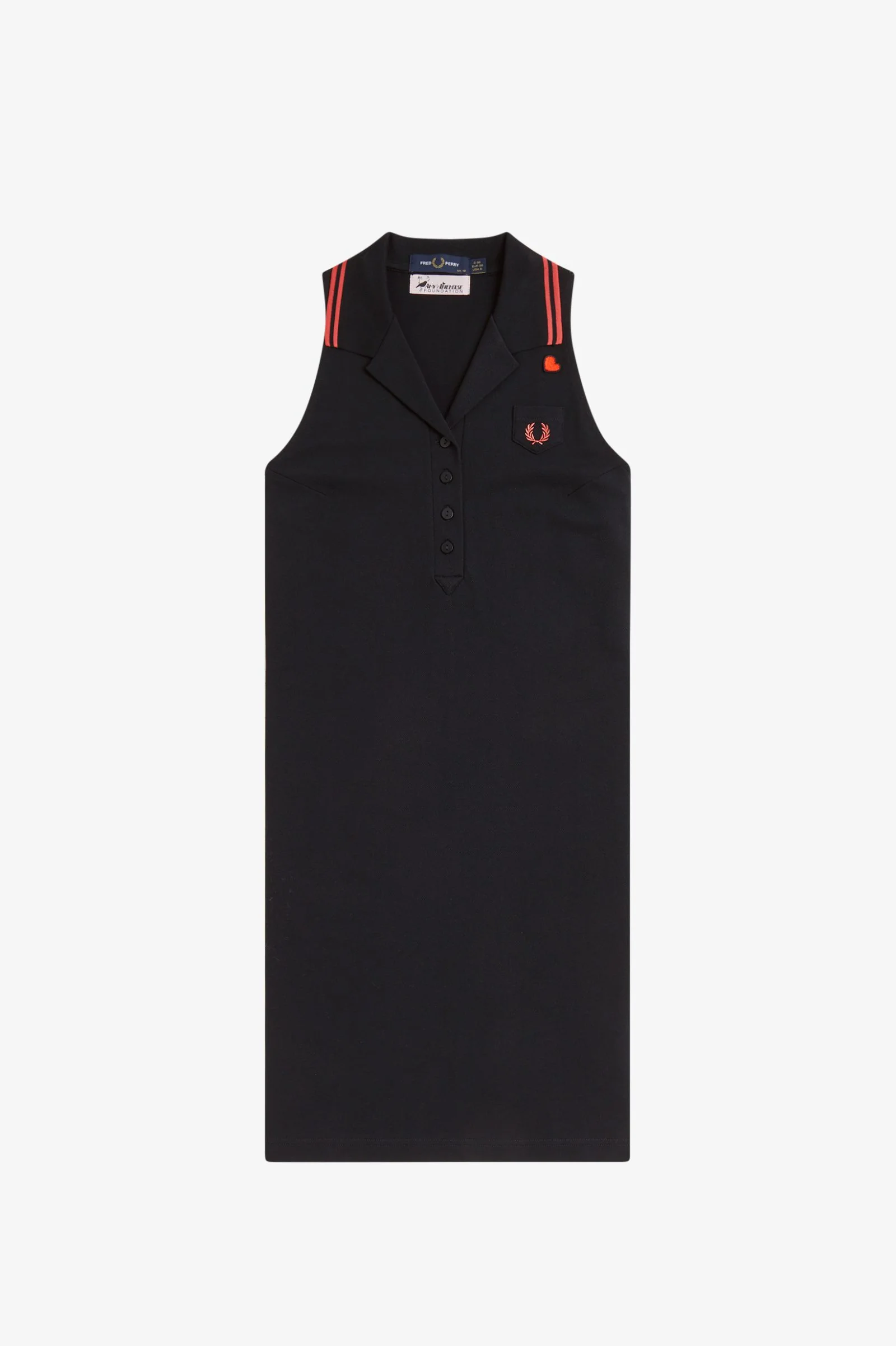 Fred Perry Sleeveless Piqué Dress - Image 3