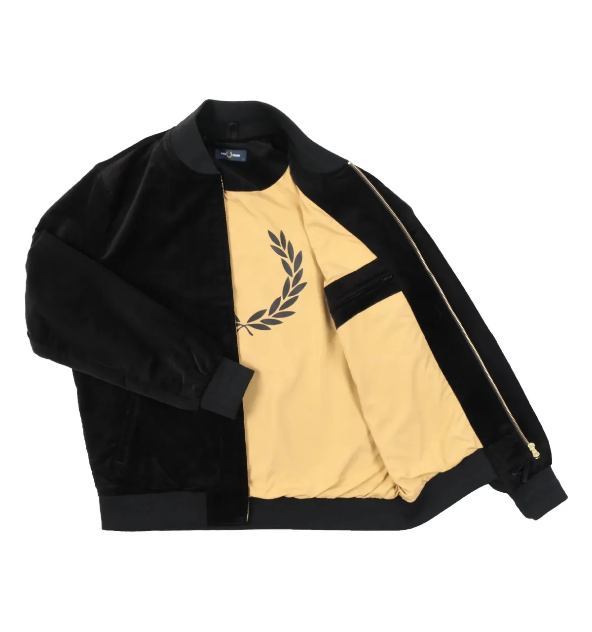 Black Velvet Bomber Jacket - Image 2