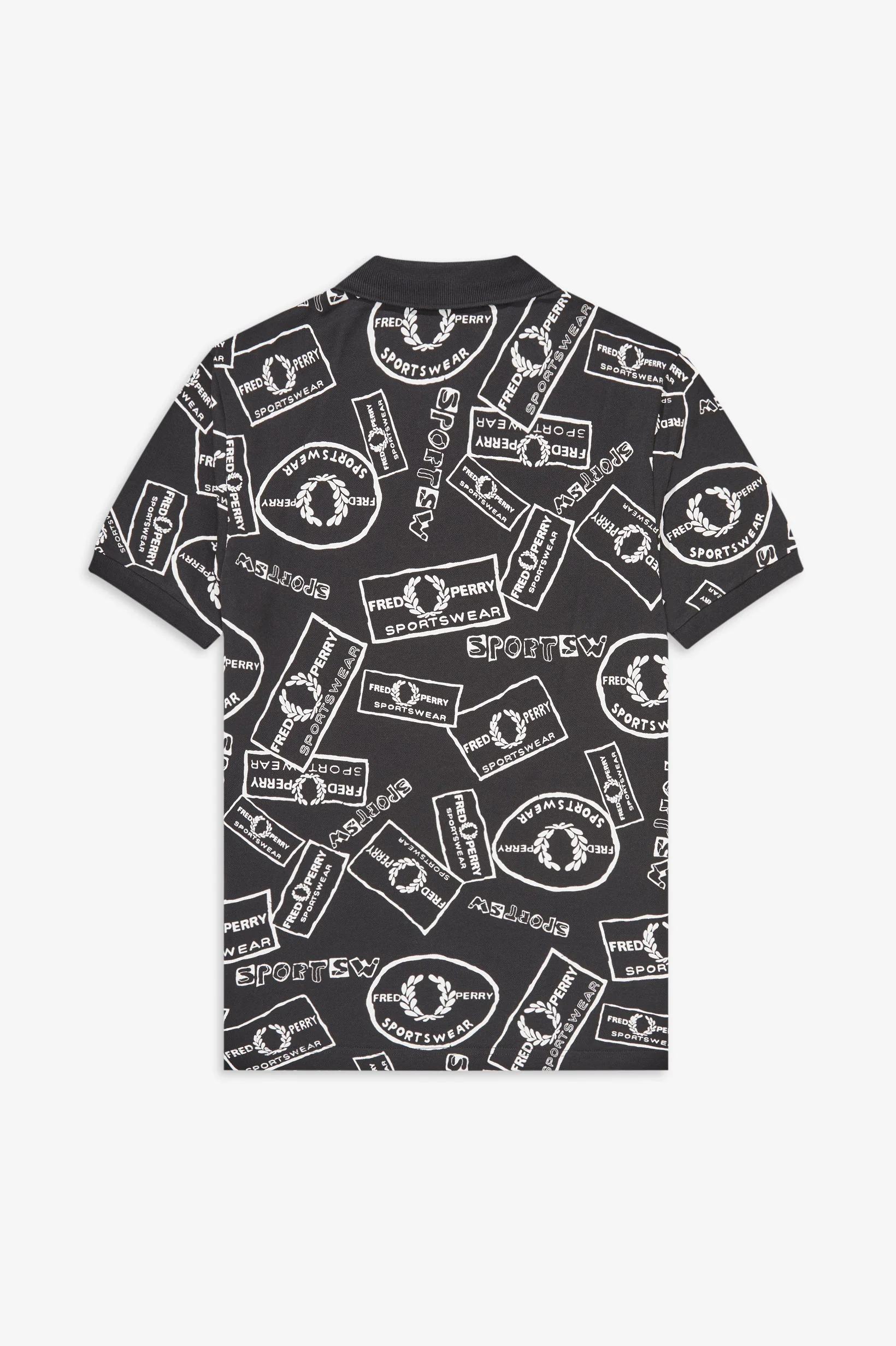 Fred Perry X Art Comes First Multi Print Polo Shirt - Image 2
