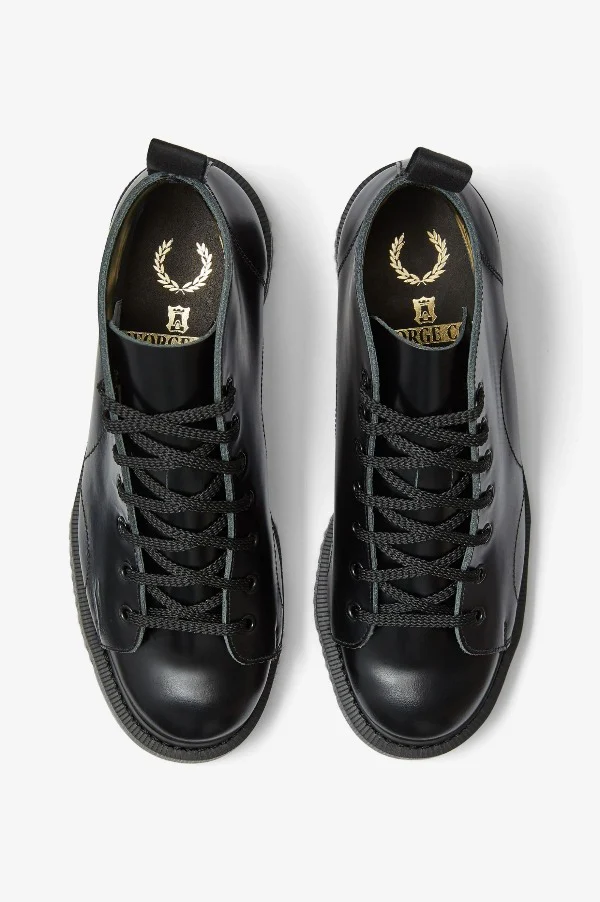 Fred Perry X George Cox Monkey Boot Black - Image 3