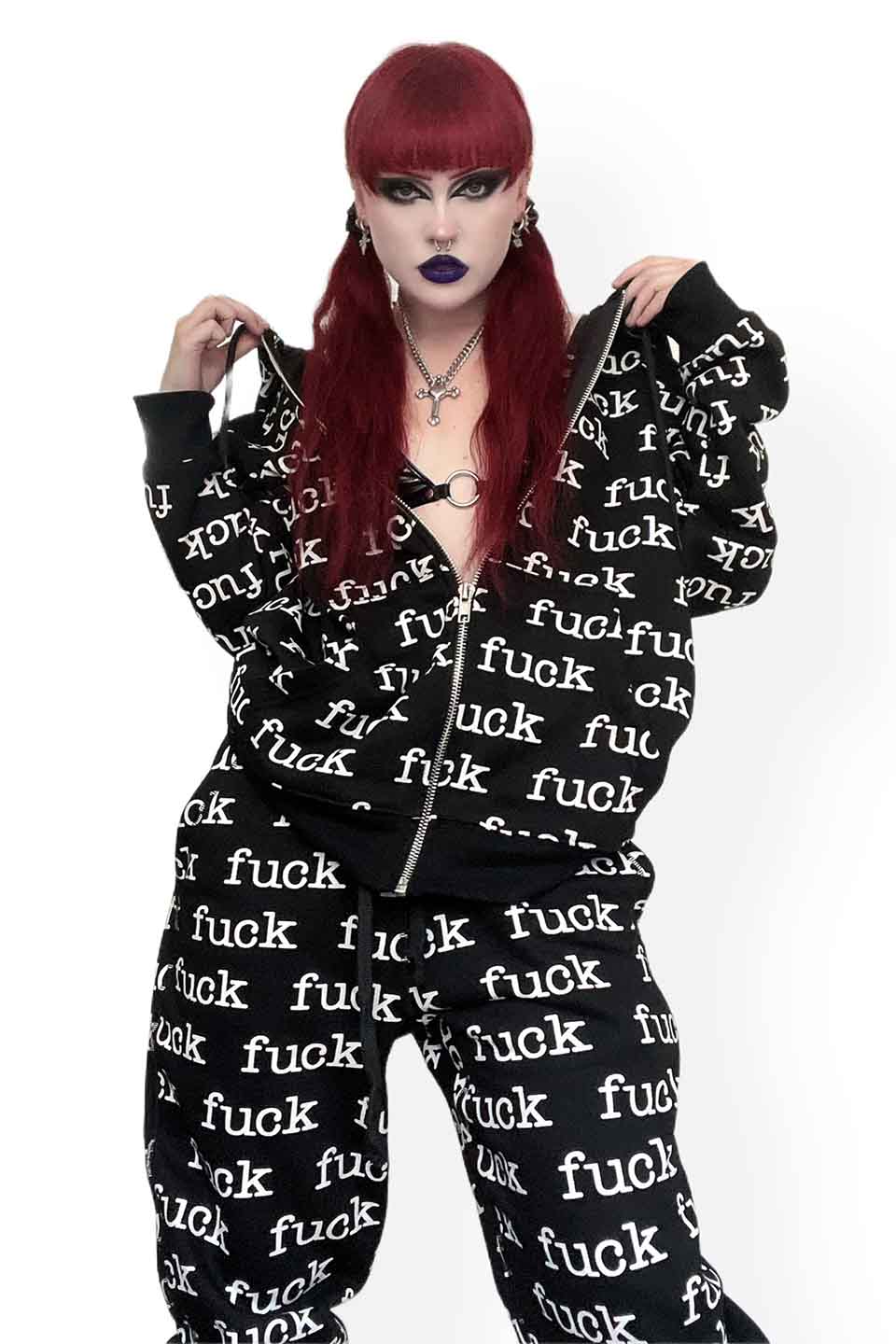 Lip Service Fuck Hoodie - Image 3
