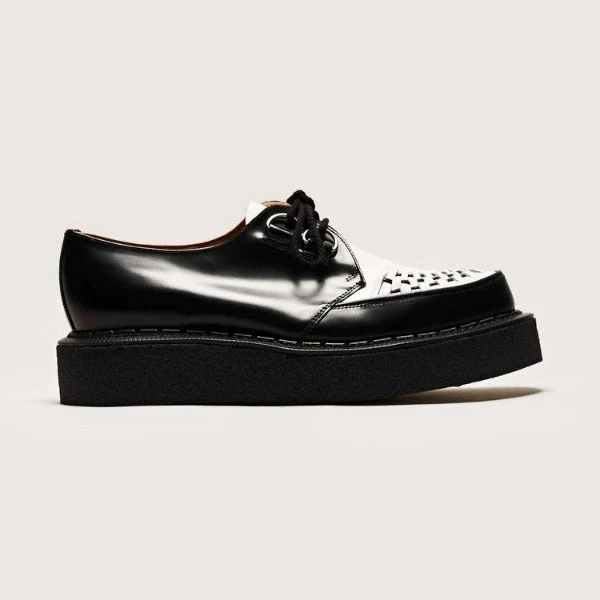 George Cox 3588 Vi D-Ring Gibson (Skipton) Black / White Leather