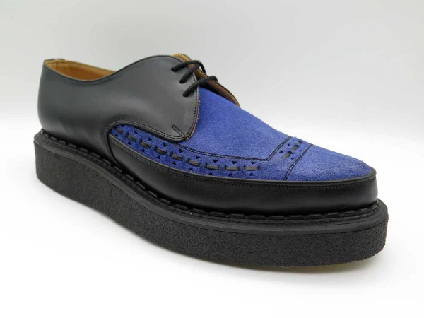 George Cox 3705 Vi M/G Gibson Diano Blk Blue Suede