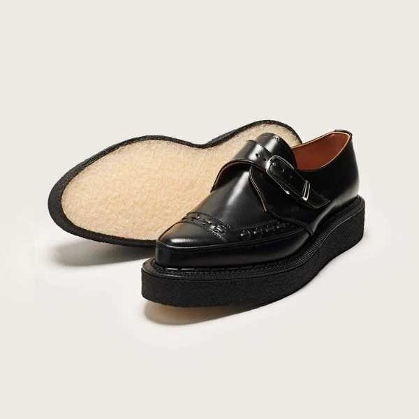 George Cox 3976 V M/G Monk  Blk Lea - Image 3
