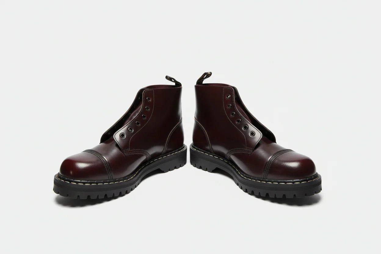 Gripfast Burgundy R/O Capp'd 6 Eye Steel Cap