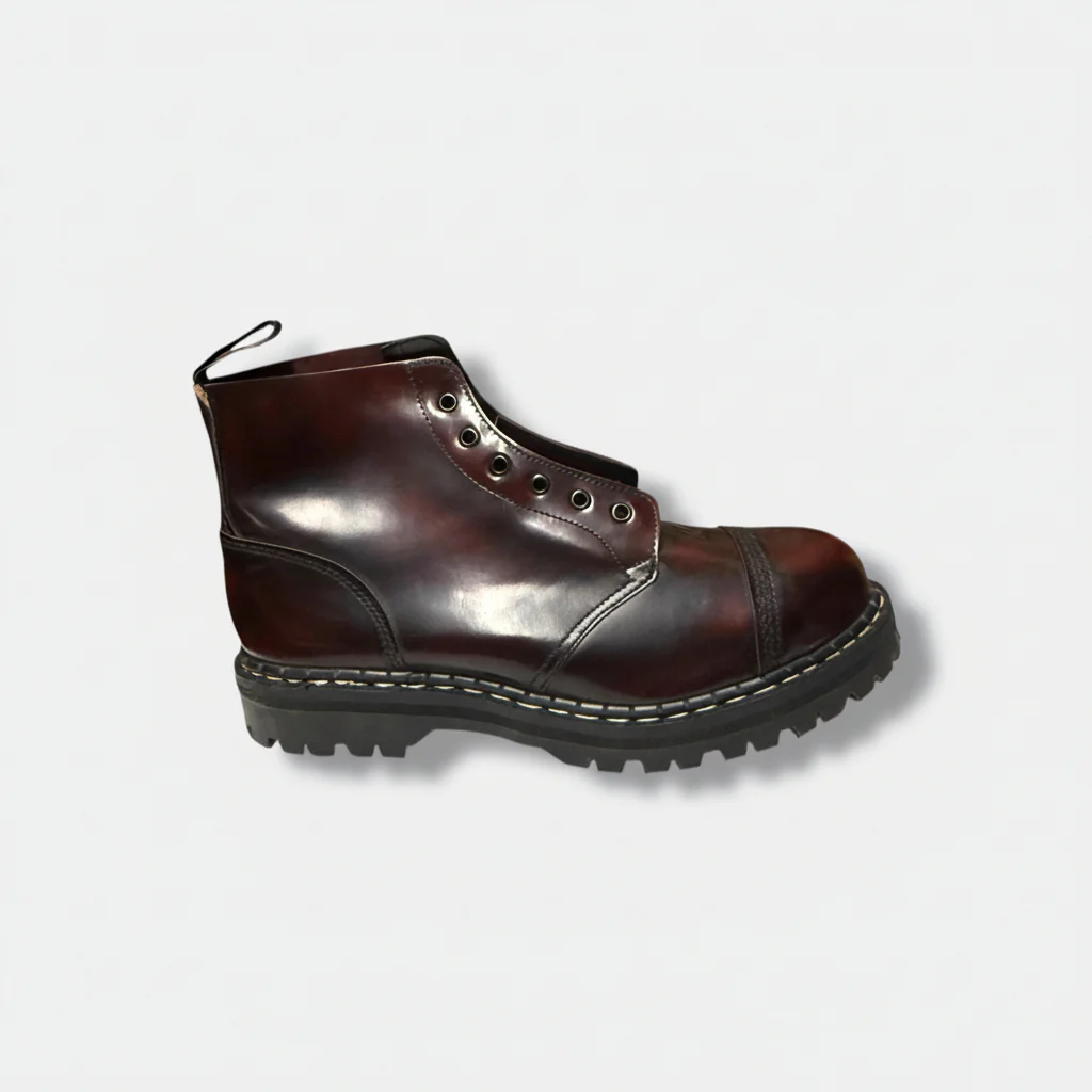 Gripfast Burgundy R/O Capp'd 6 Eye Steel Cap - Image 2