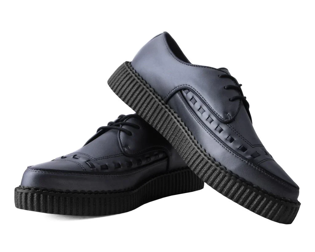 T.U.K Gunmetal Tukskin™ Lace Up Creeper