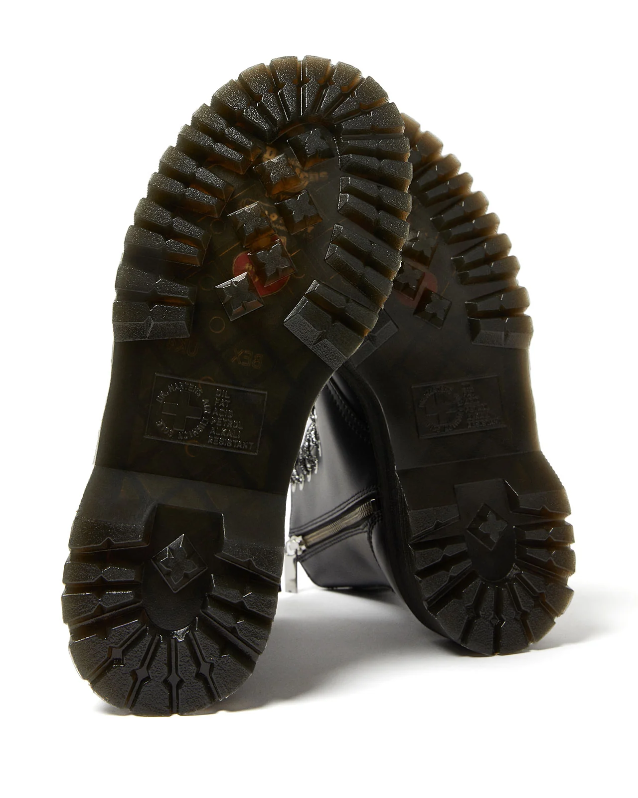 Jadon Hello Kitty Black Polished Smooth Platform Boots - Image 6