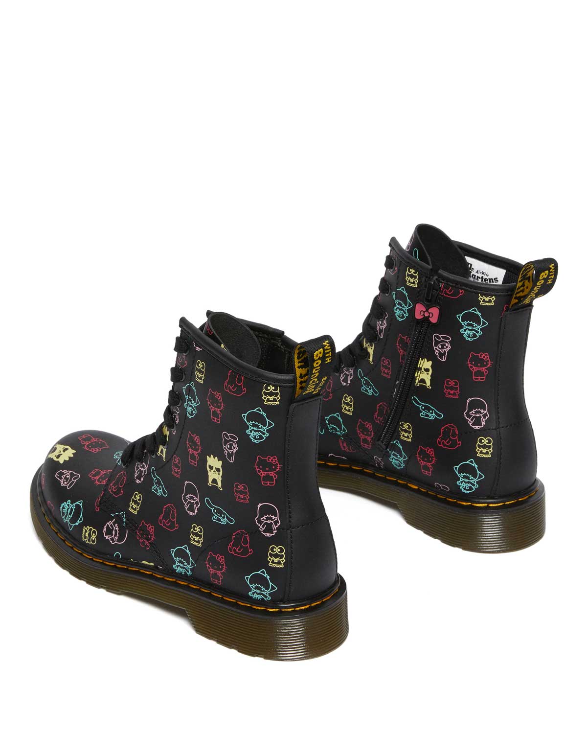 1460 Hello Kitty & Friends Black+Multi Hydro Leather Boot - Image 3