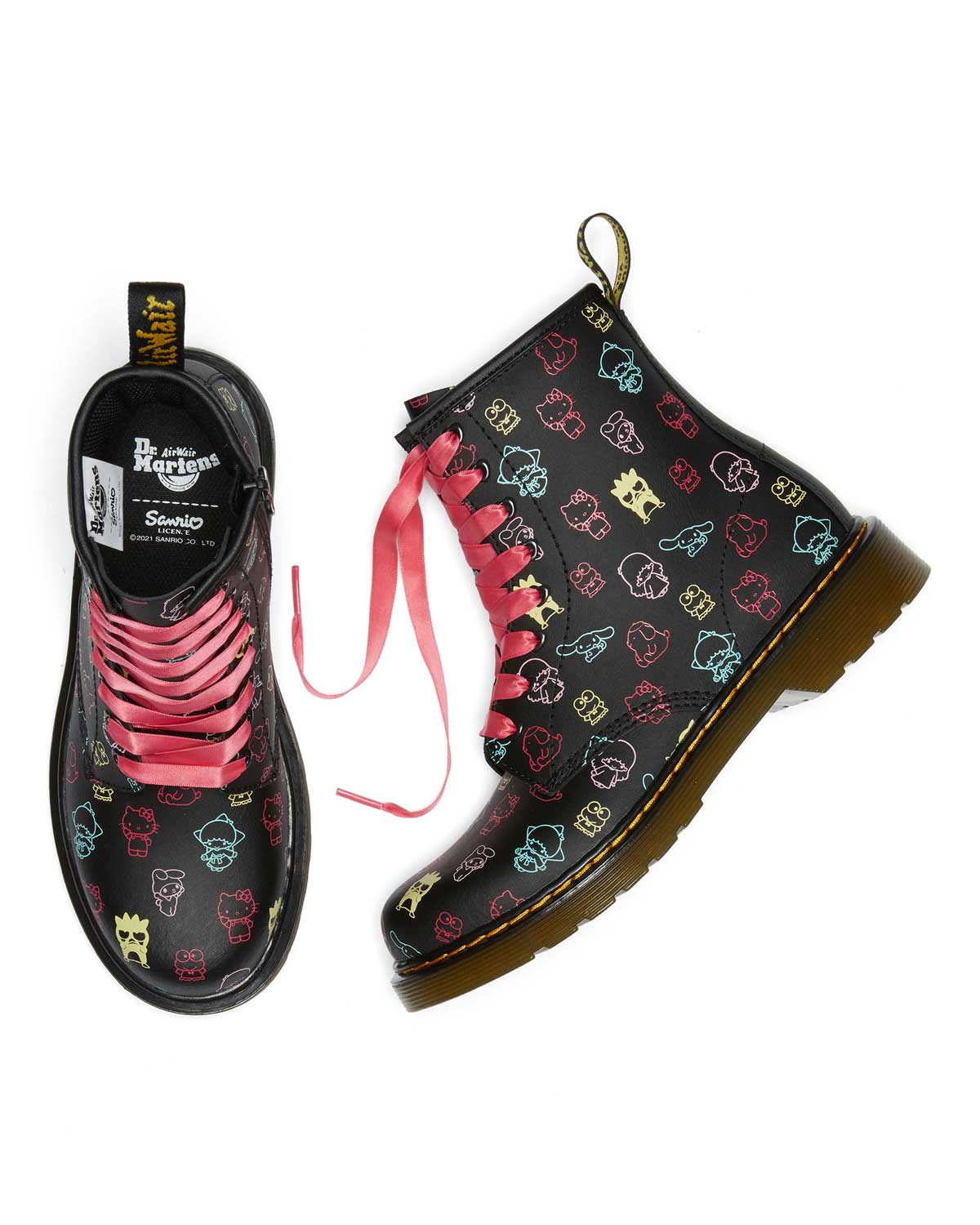 1460 Hello Kitty & Friends Black+Multi Hydro Leather Boot - Image 6