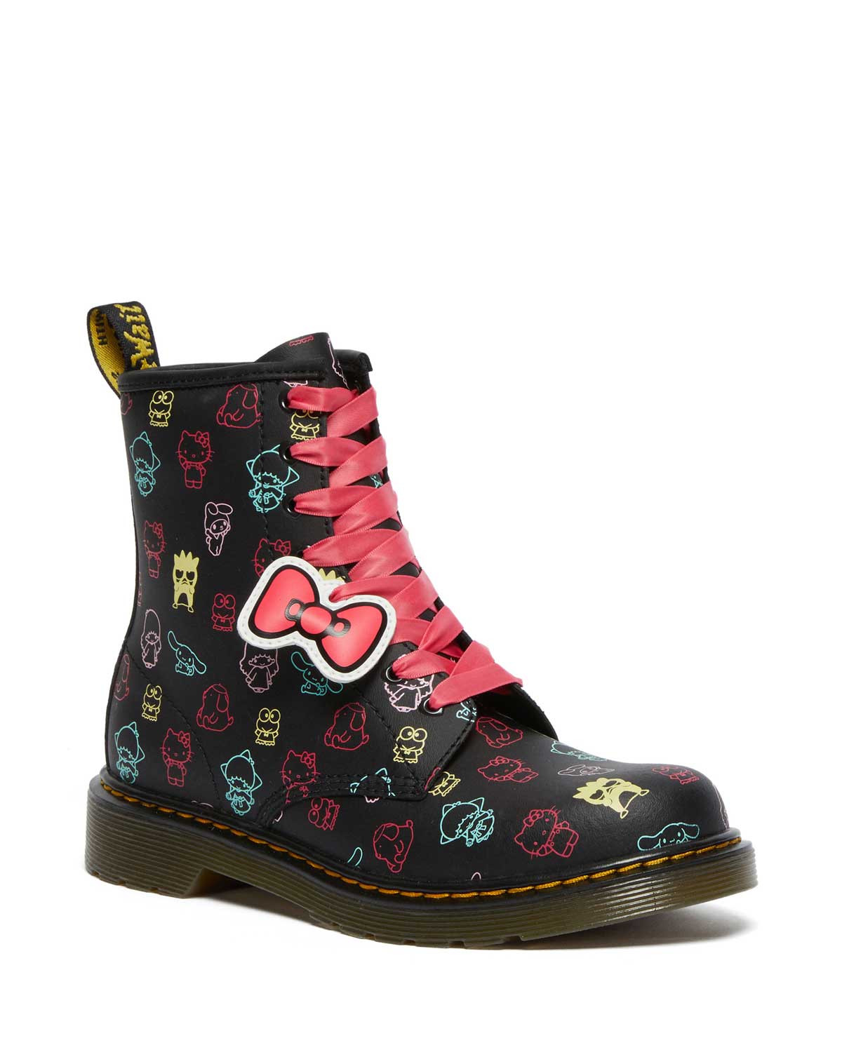 1460 Hello Kitty & Friends Black+Multi Hydro Leather Boot - Image 8