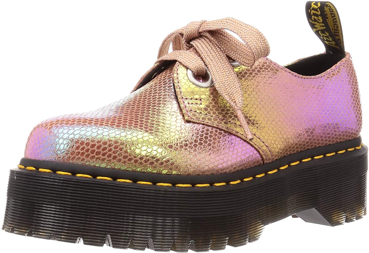 Holly Pink Iridescent Texture Platform Oxford - Image 2