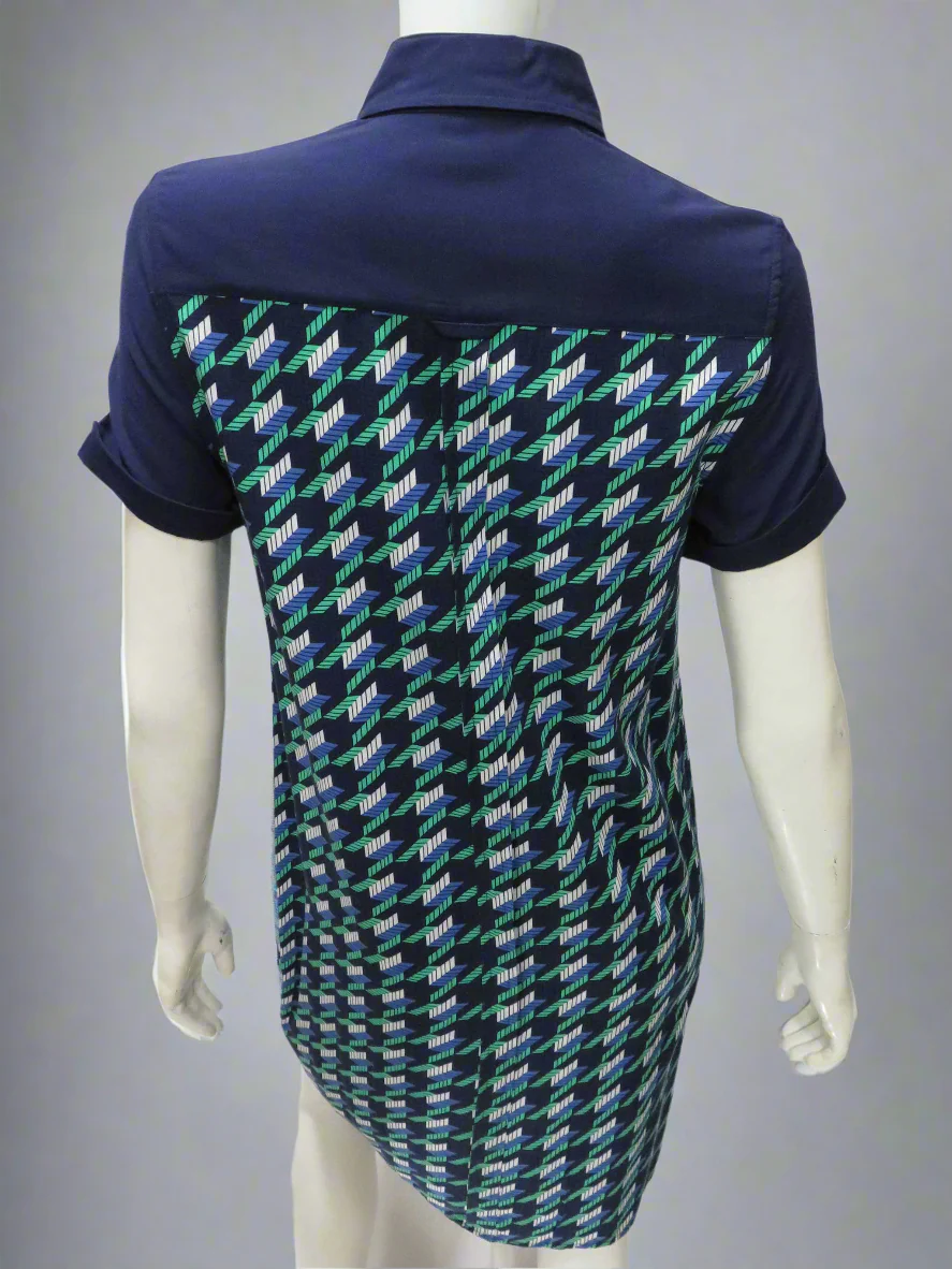 Fred Perry Graphic Houndstooth Shirt Dress - Image 4