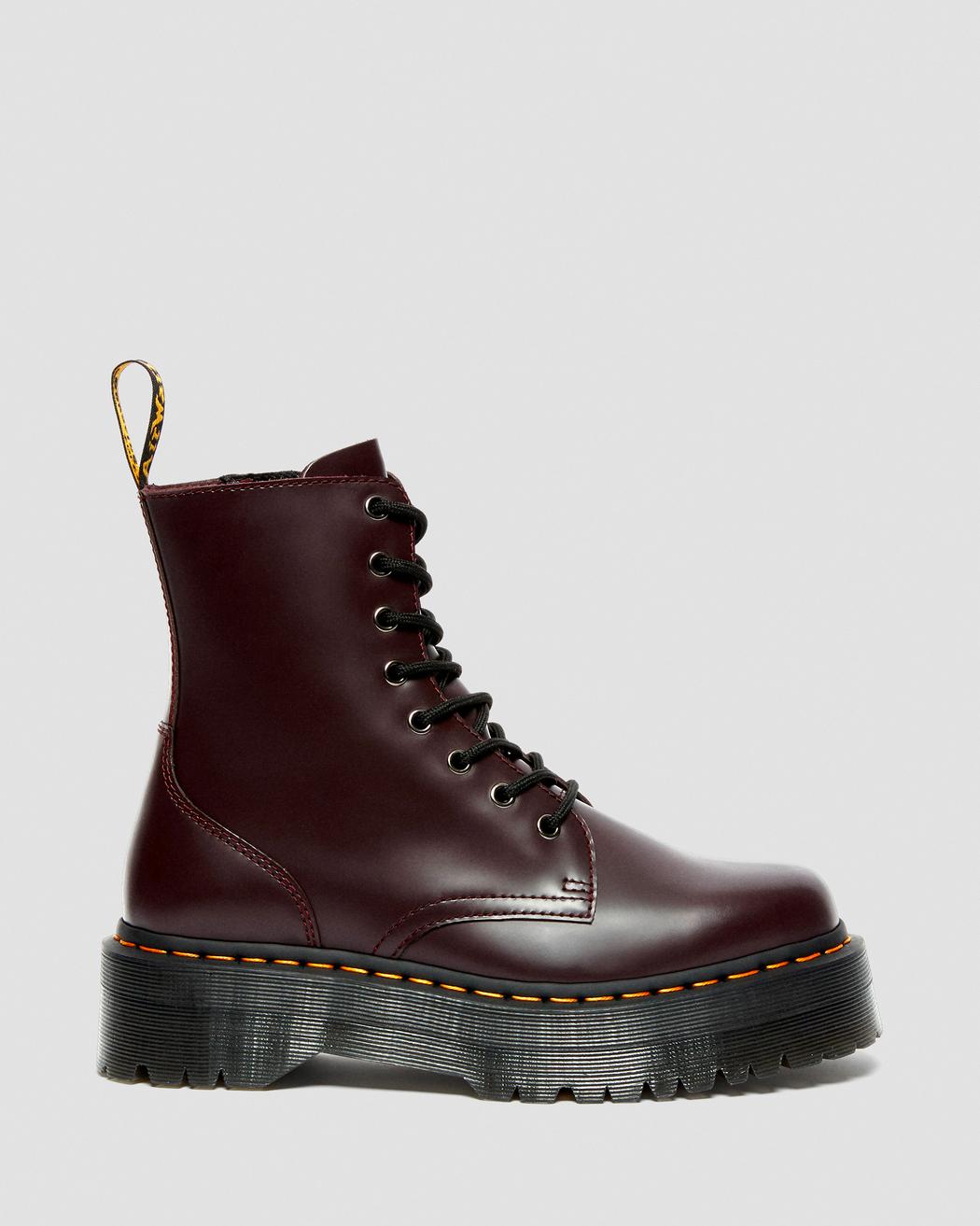 Jadon Burgundy Smooth Leather Boots - Image 4