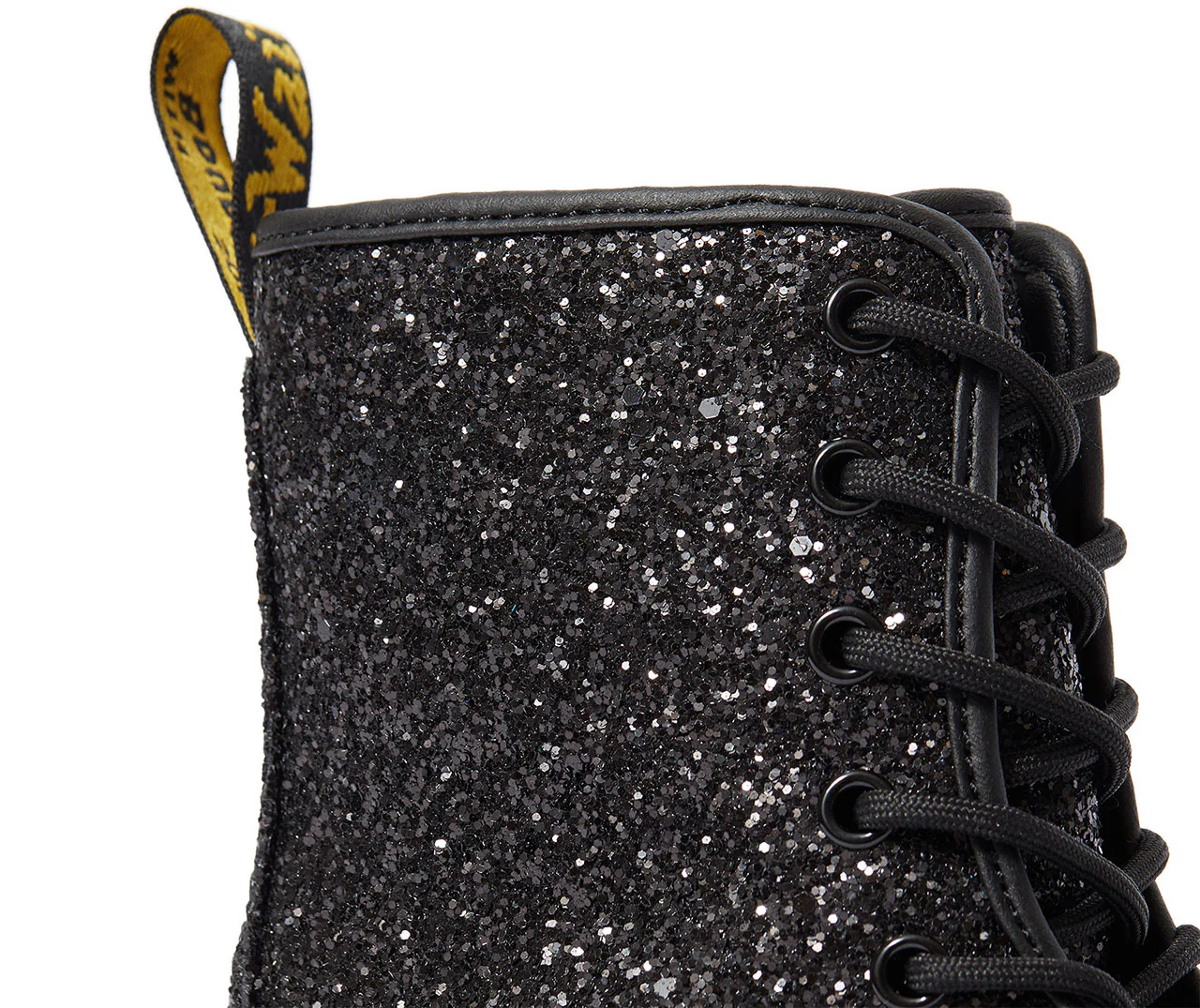 Jadon Glitter Black Chunky Platform Boots - Image 8
