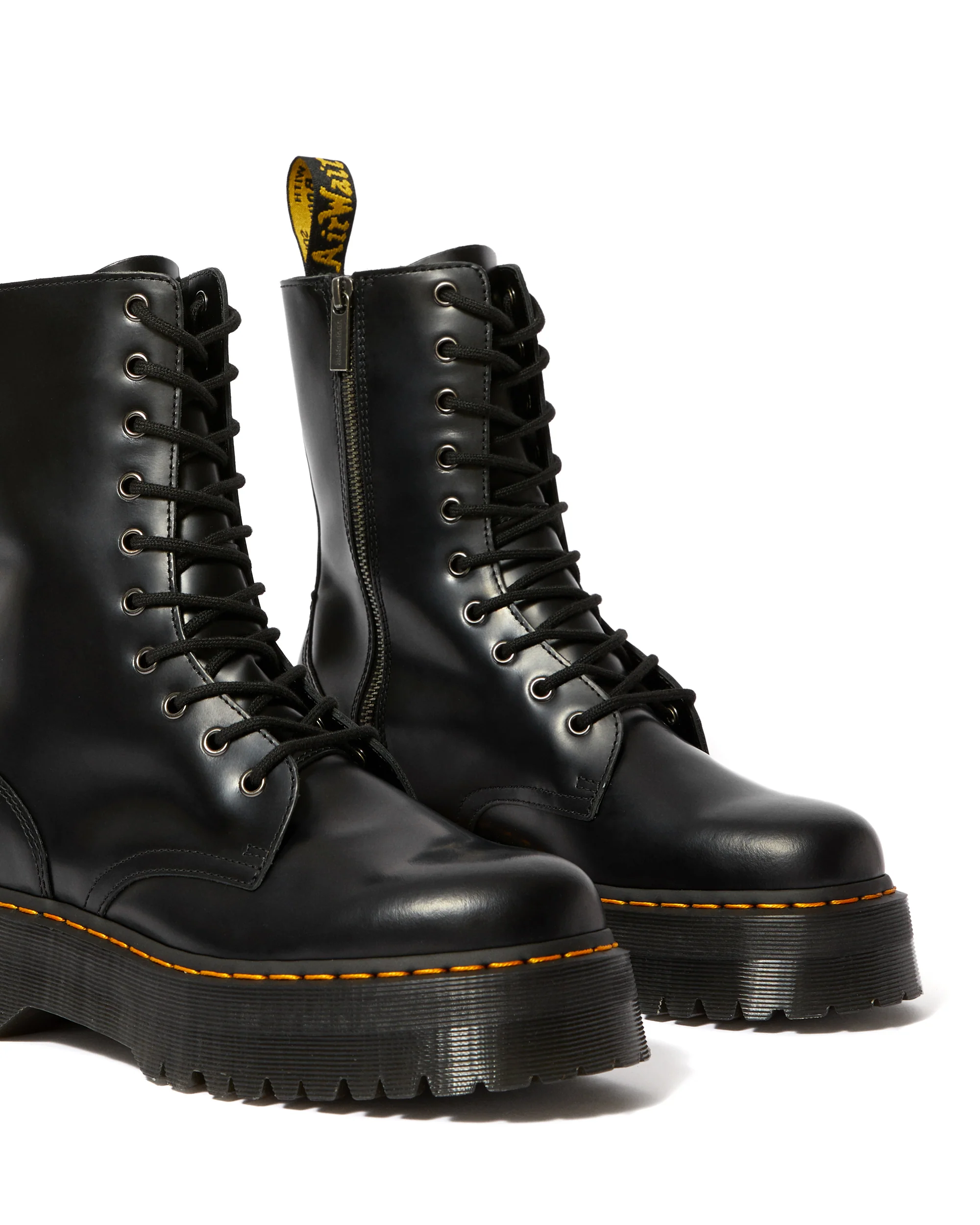 Jadon Hi Black Smooth Platform Boot - Image 3