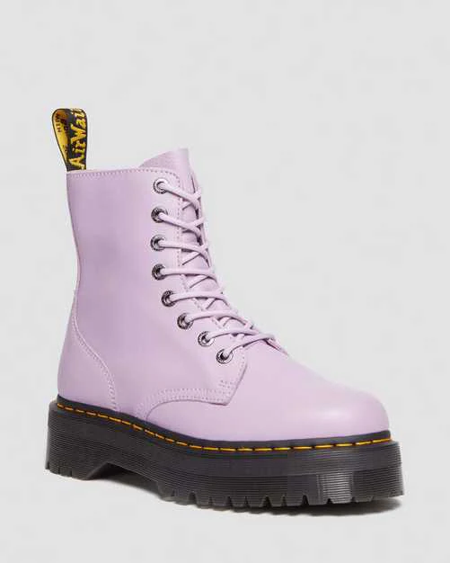 Jadon Iii Pisa Lilac Leather Platform Boots