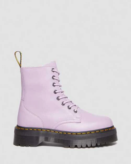 Jadon Iii Pisa Lilac Leather Platform Boots - Image 2