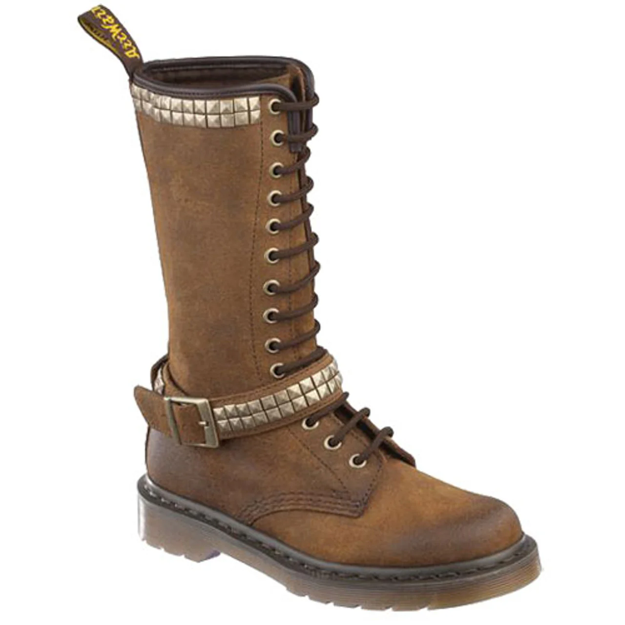 Janice Dark Brown Oiled Suede Boot