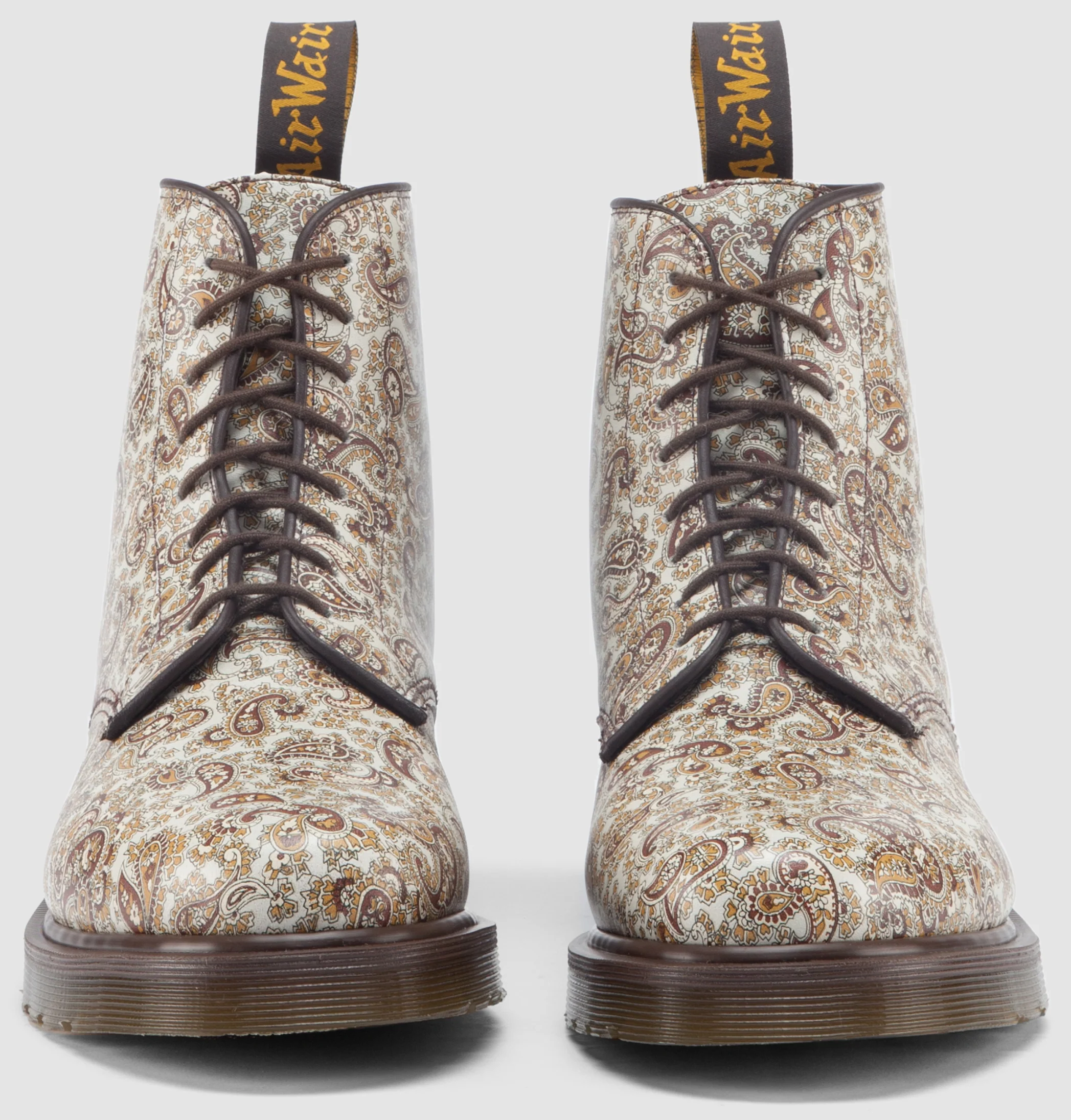 Jeffrey Beige+Brown Paisley Boot - Image 4