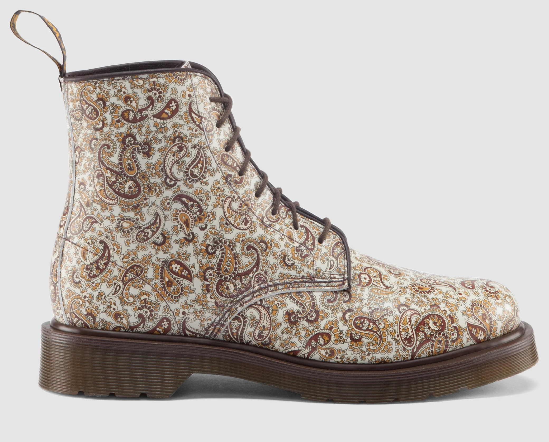 Jeffrey Beige+Brown Paisley Boot - Image 6
