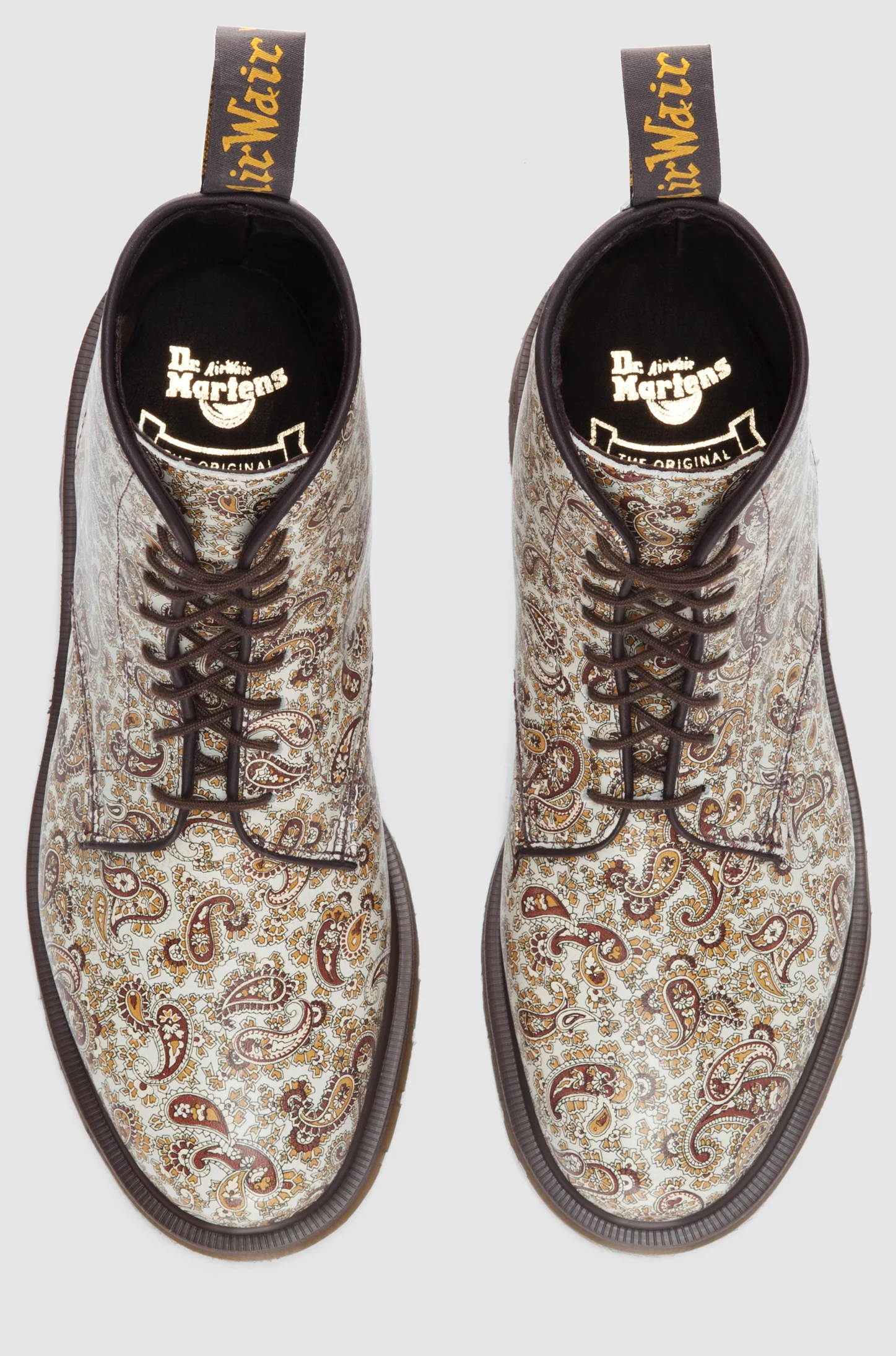 Jeffrey Beige+Brown Paisley Boot - Image 8