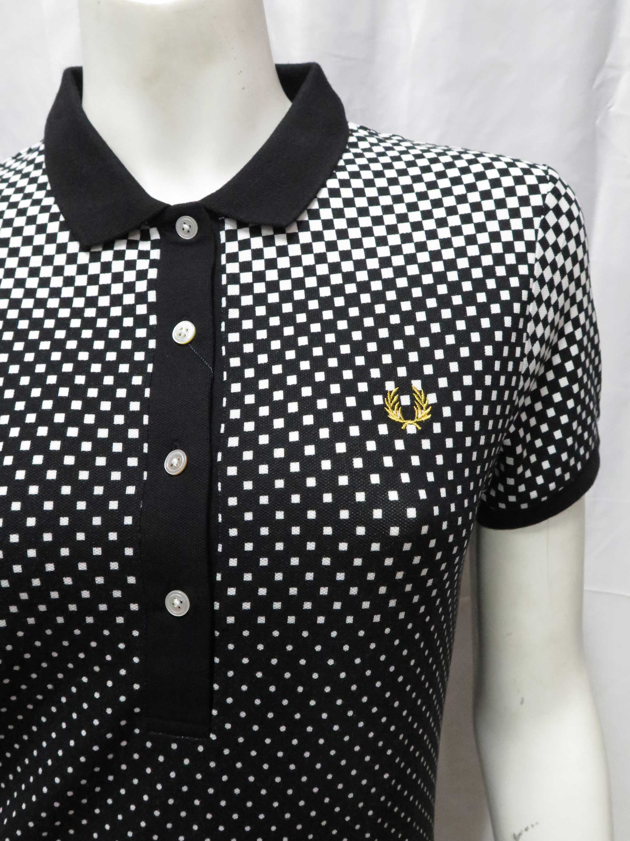 Ladies Black Optical Ombre Print Shirt - Image 2