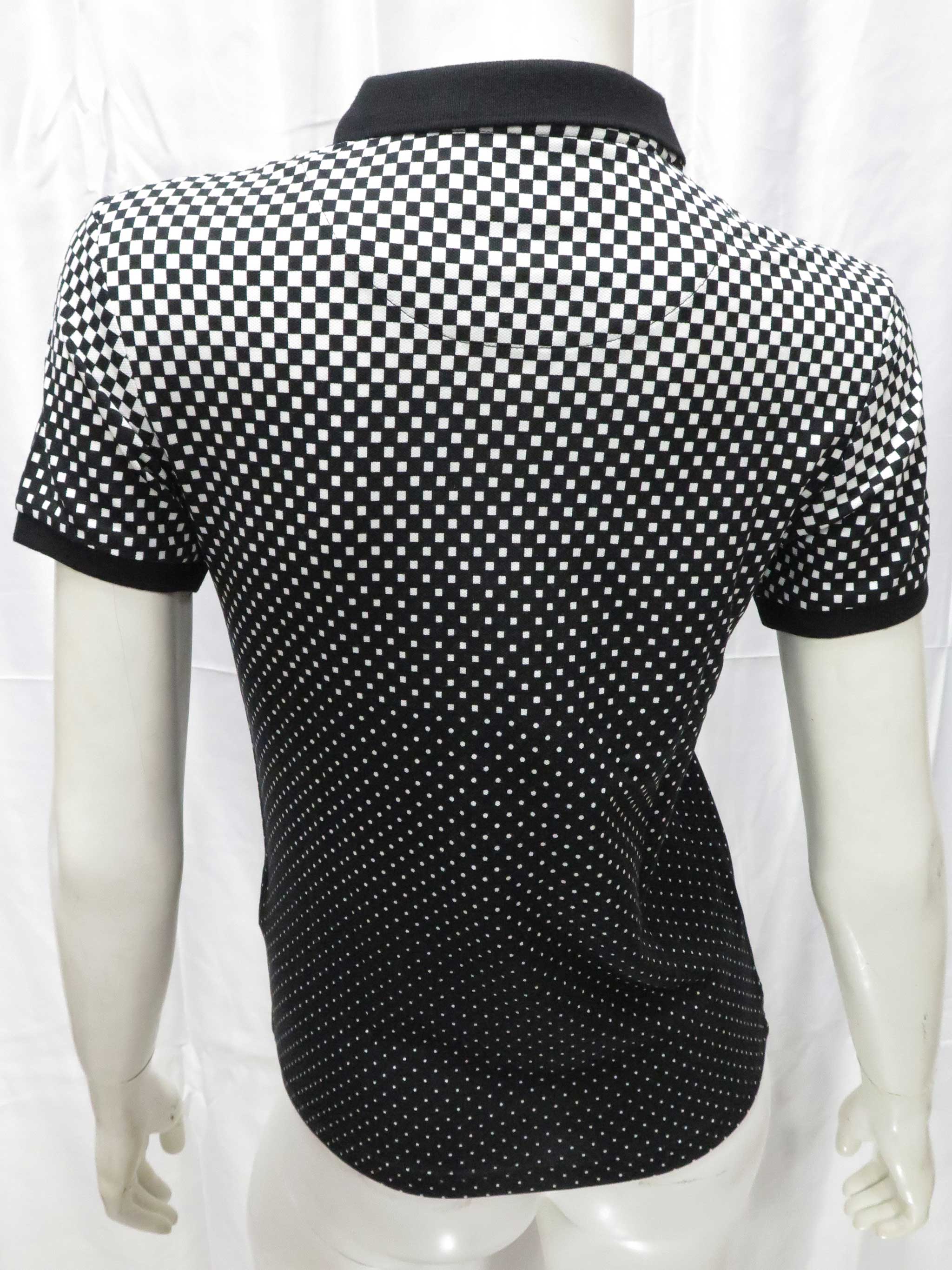 Ladies Black Optical Ombre Print Shirt - Image 4
