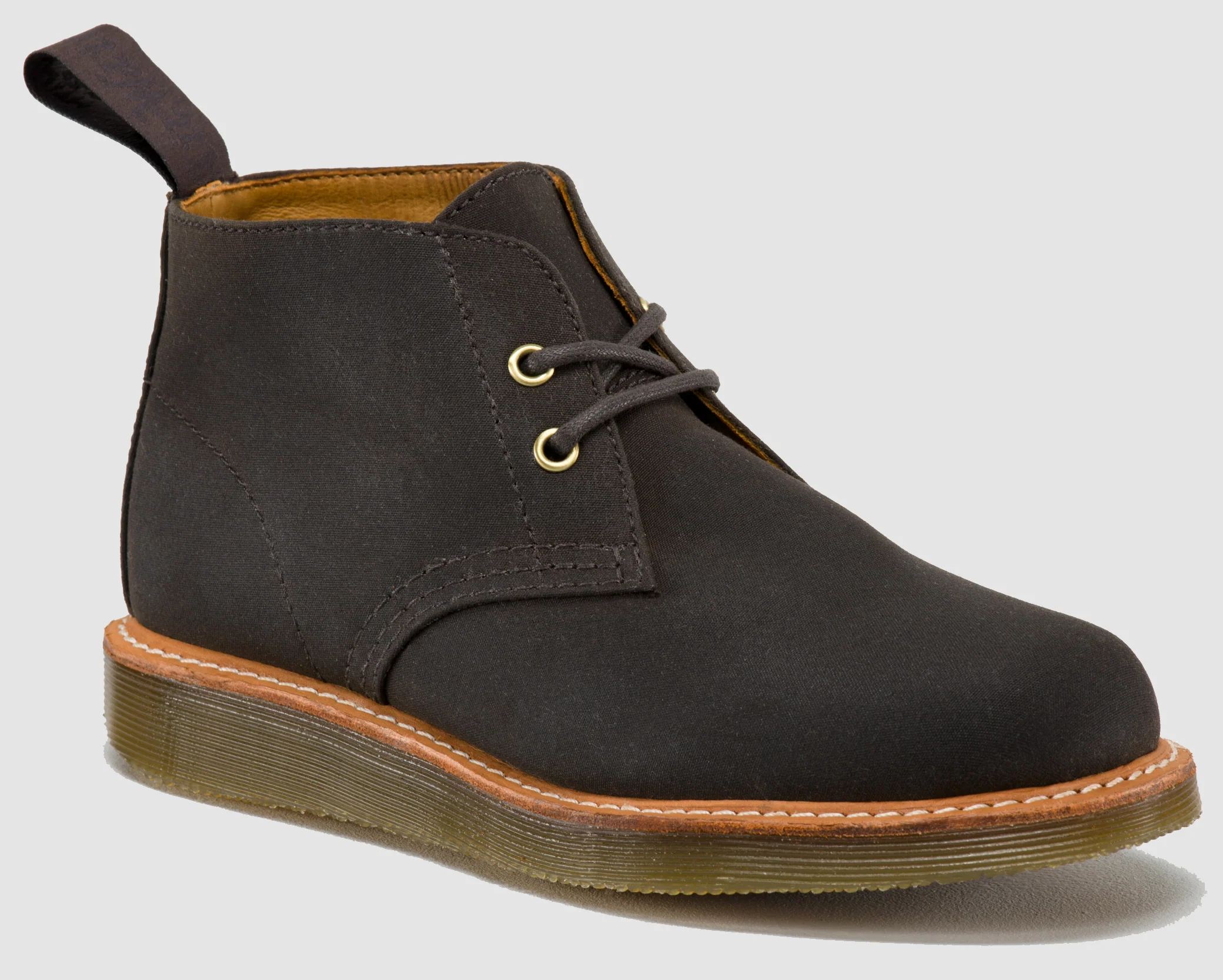 Langley Dark Brown Wax Canvas
