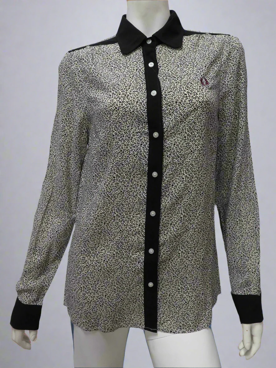Leopard Print L/S Shirt (Ivory)