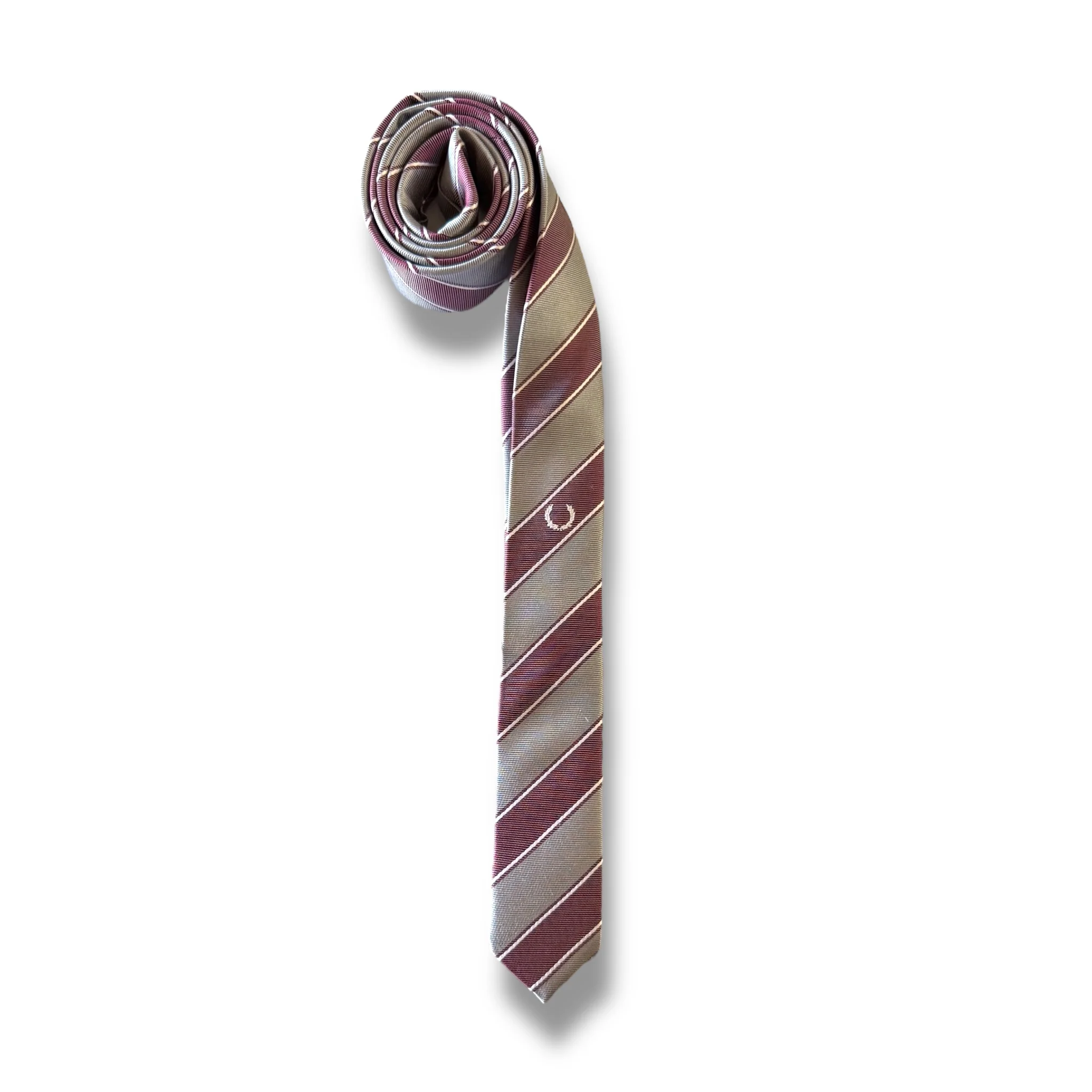 Licorice College Striped Tie - Image 2