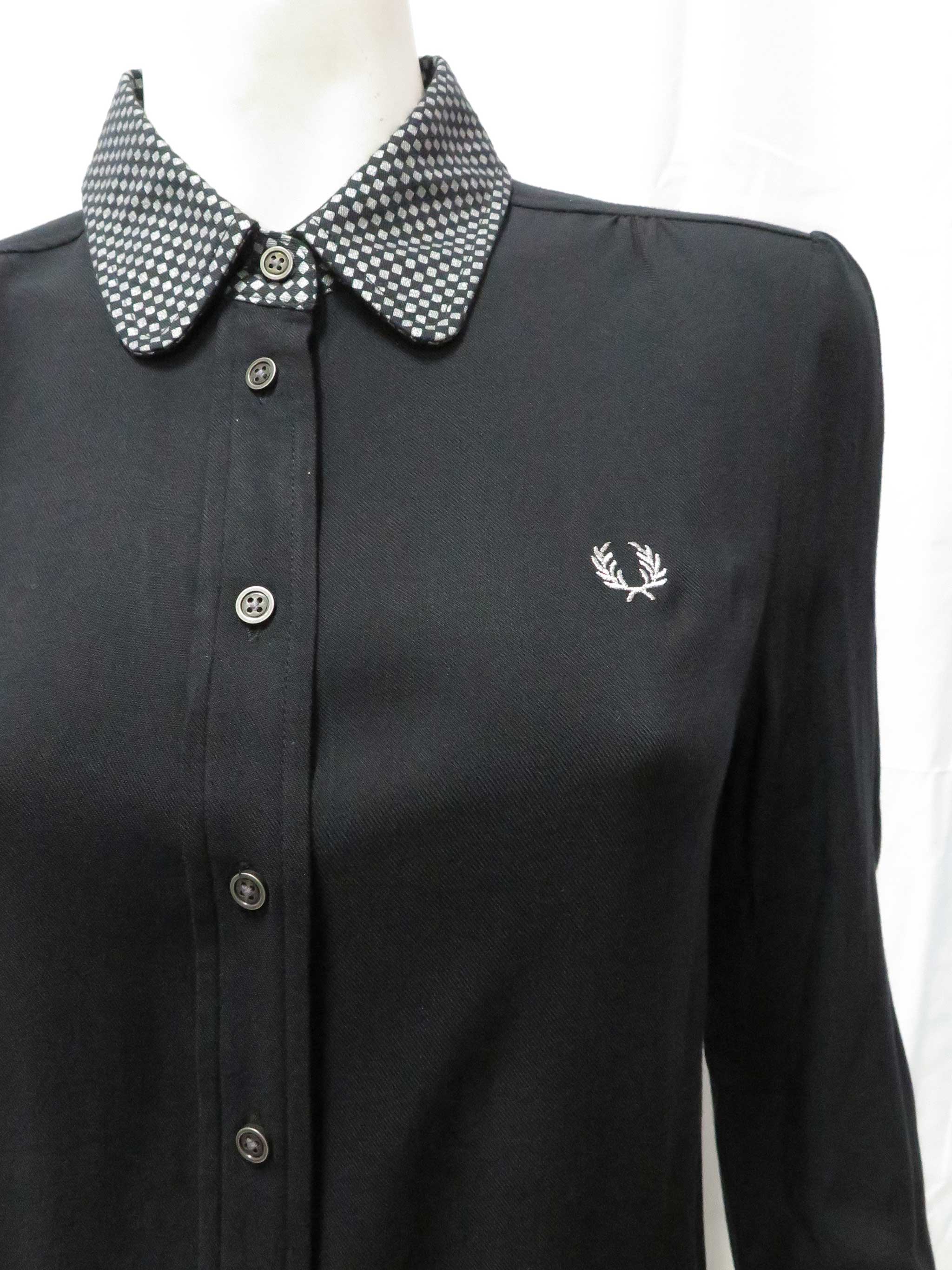 Fred Perry Metallic Collar Shirt Dress