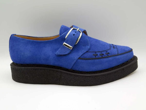 George Cox 3976 V M/G  Diano Monk Blue Suede - Image 3