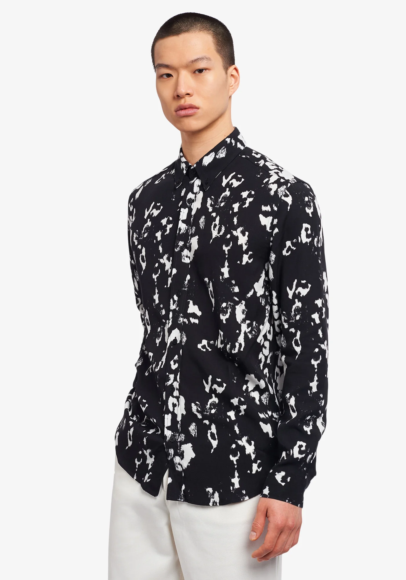 Monochrome Abstract Shirt - Image 3