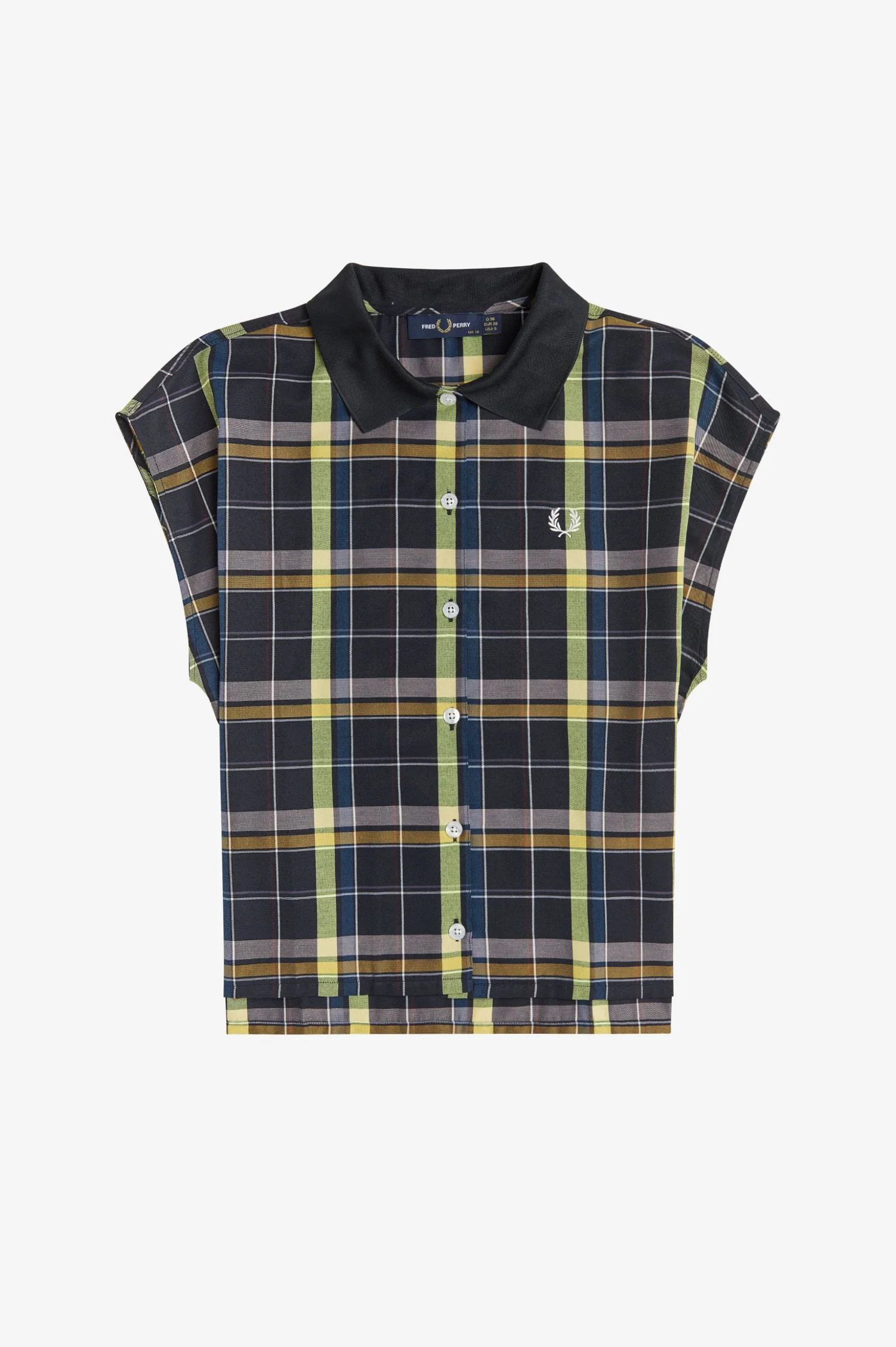 Fred Perry Womans Woven Check Shirt - Image 3