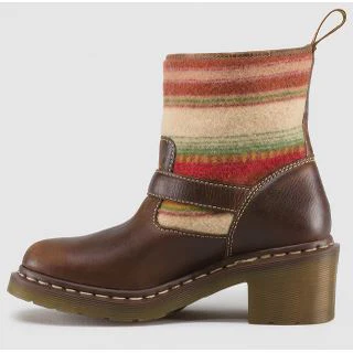 Pendleton Tan + Beige Biker Boots - Image 3