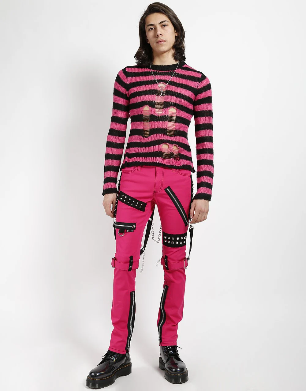 Tripp Nyc Pink Studded Bondage Pant - Image 8