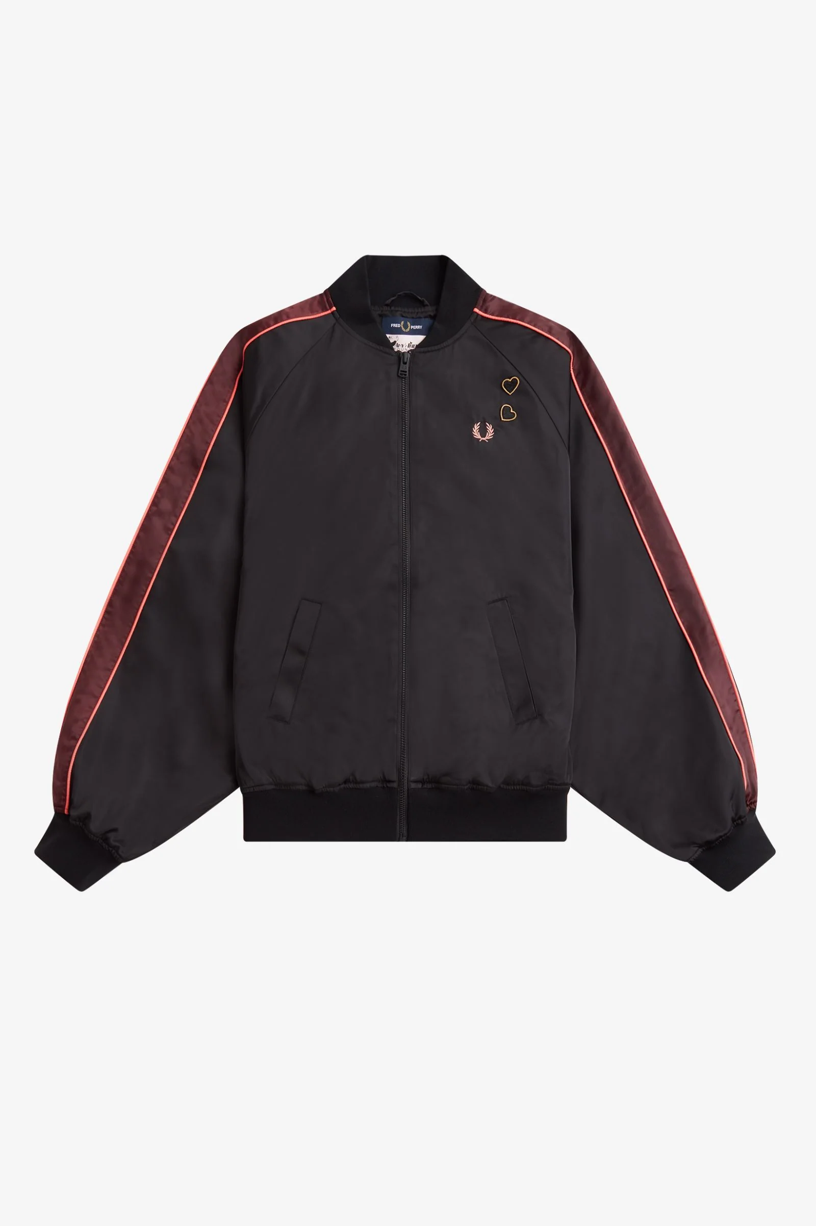 Amy Winehouse Black Printed Lining Bomber Jacket - Image 3