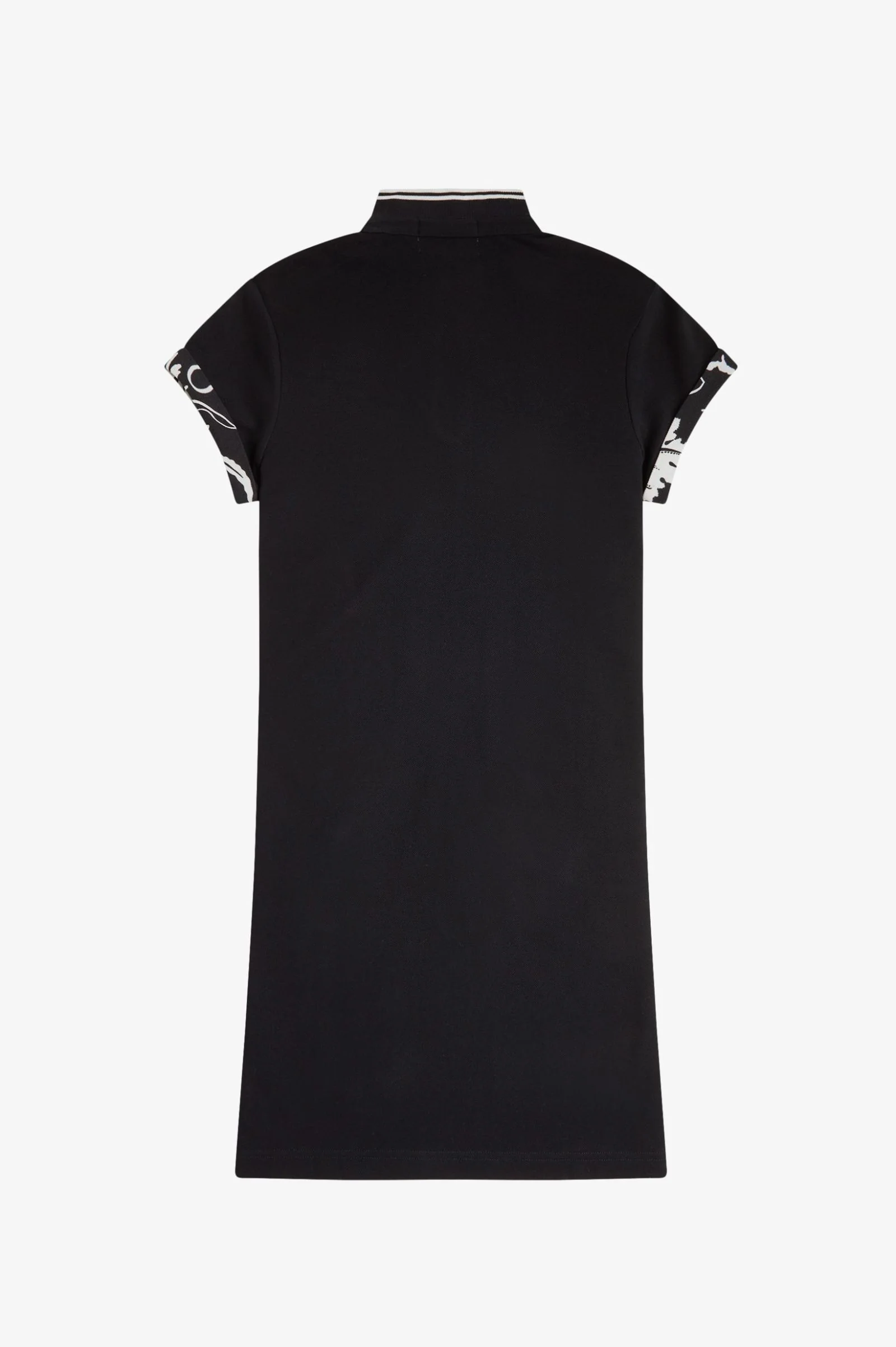 Printed Trim Pique Dress - Image 3