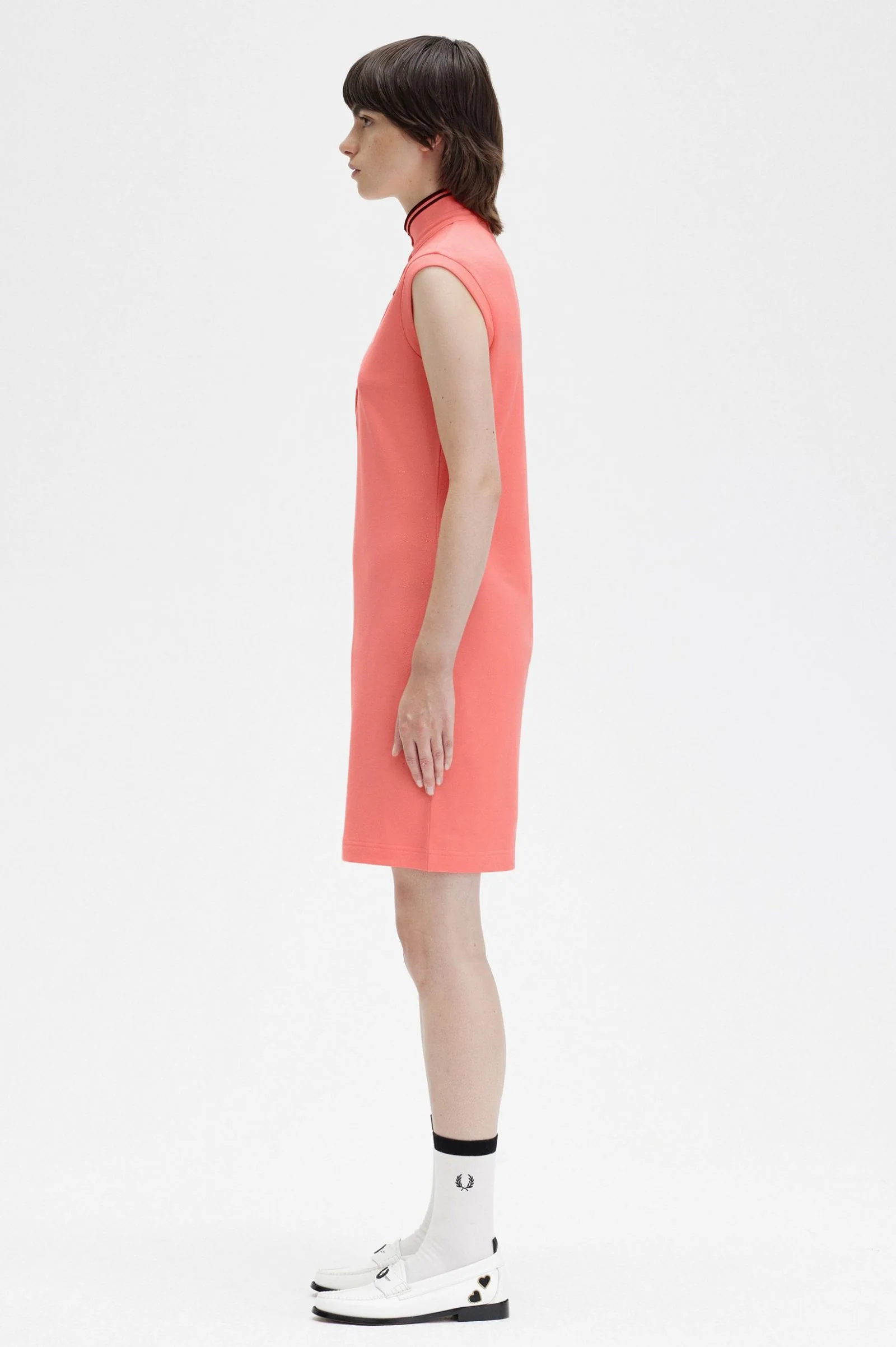 Printed Trim Pique Dress - Image 2