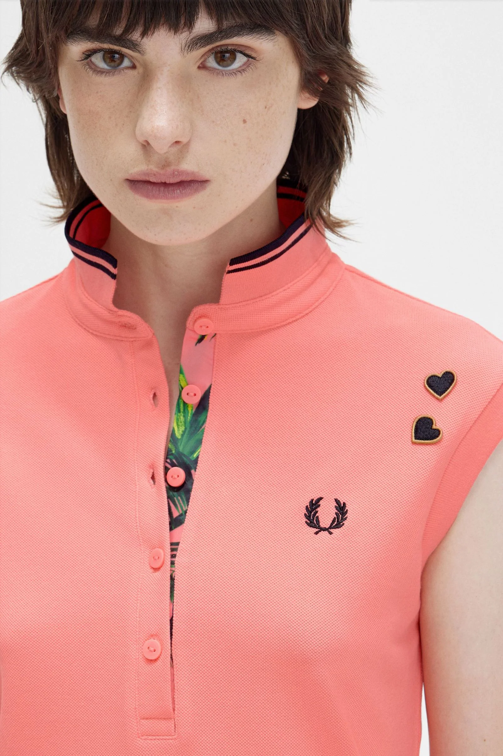Printed Trim Pique Dress - Image 3