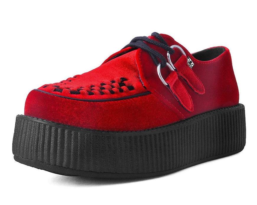 T.U.K Red Velvet Viva Mondo Creeper