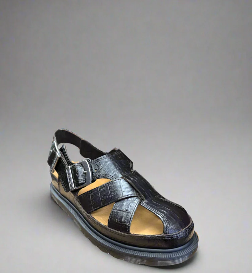 Fisherman Crocodile Analine Sandal - Image 2