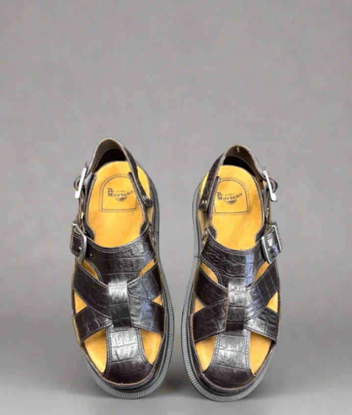 Fisherman Crocodile Analine Sandal - Image 3