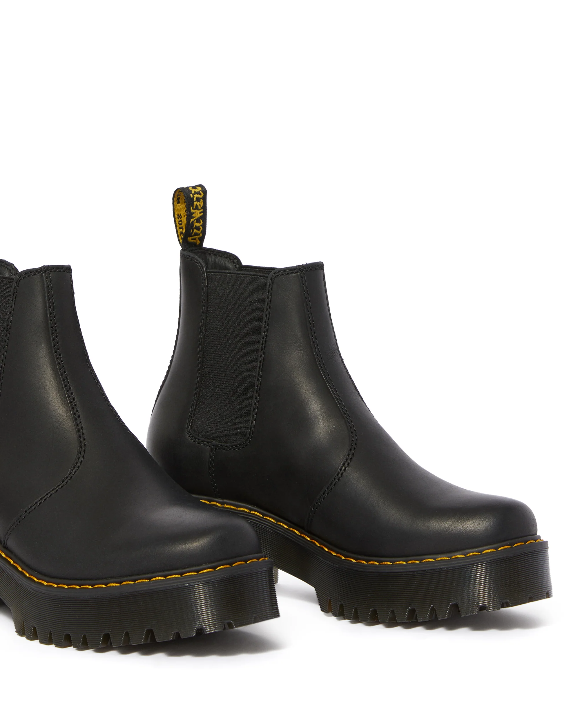 Rometty Black Burnished Wyoming Platform Chelsea Boot - Image 3
