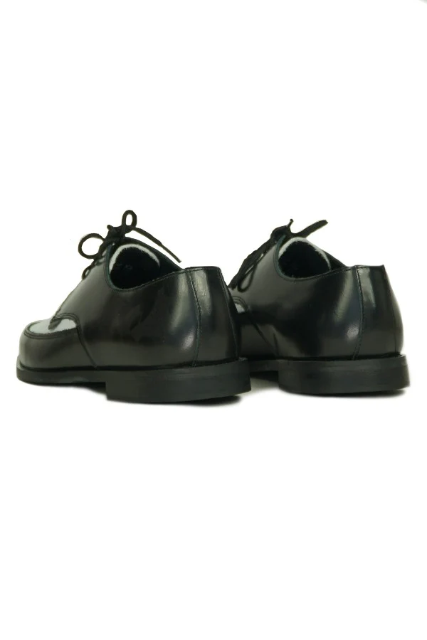 Underground Blk/White Perforated Leather Simpsons - Image 3
