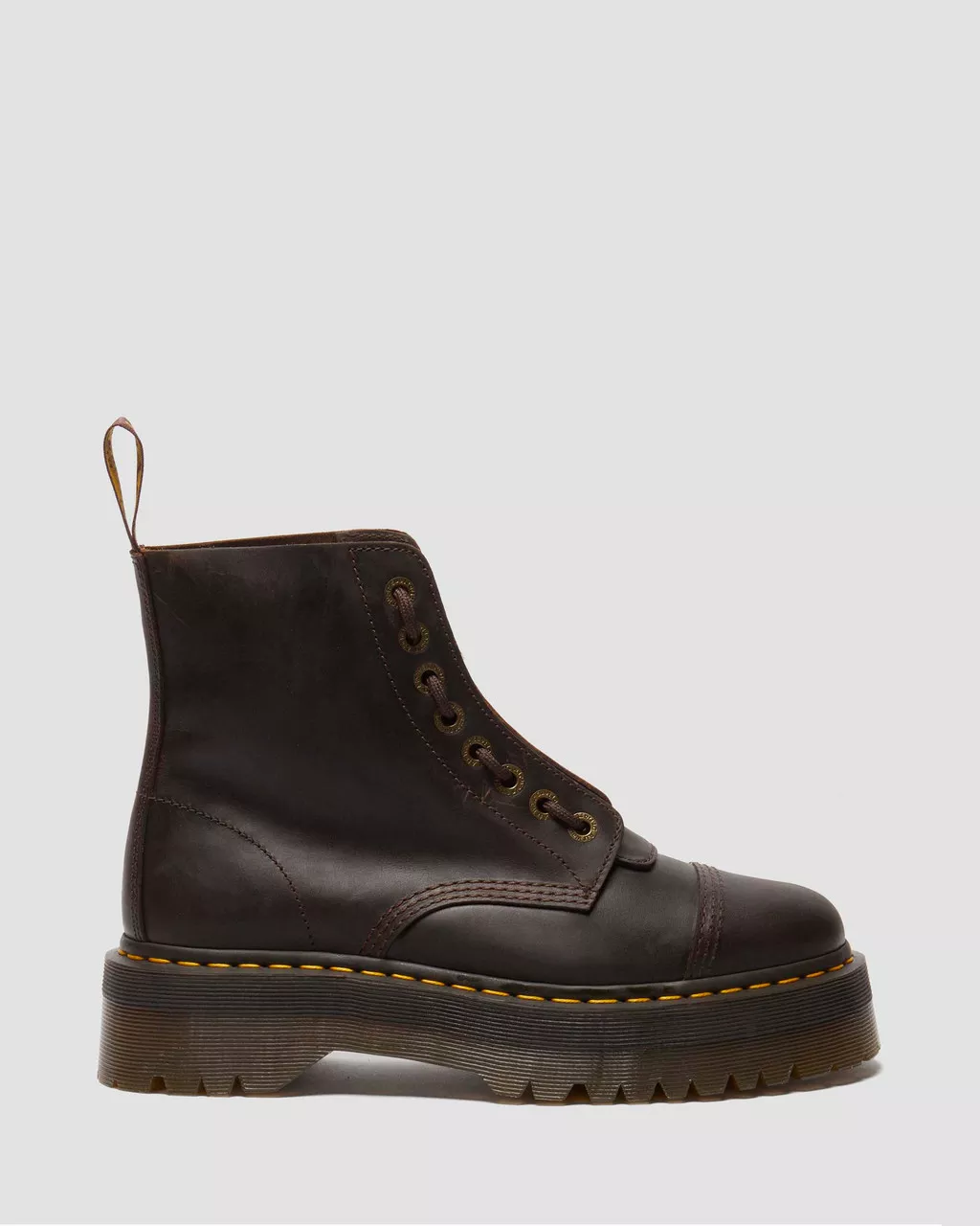 Sinclair Crazy Horse Leather Platform Boots