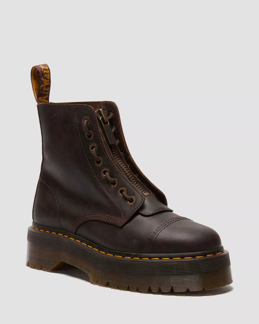 Sinclair Crazy Horse Leather Platform Boots - Image 2