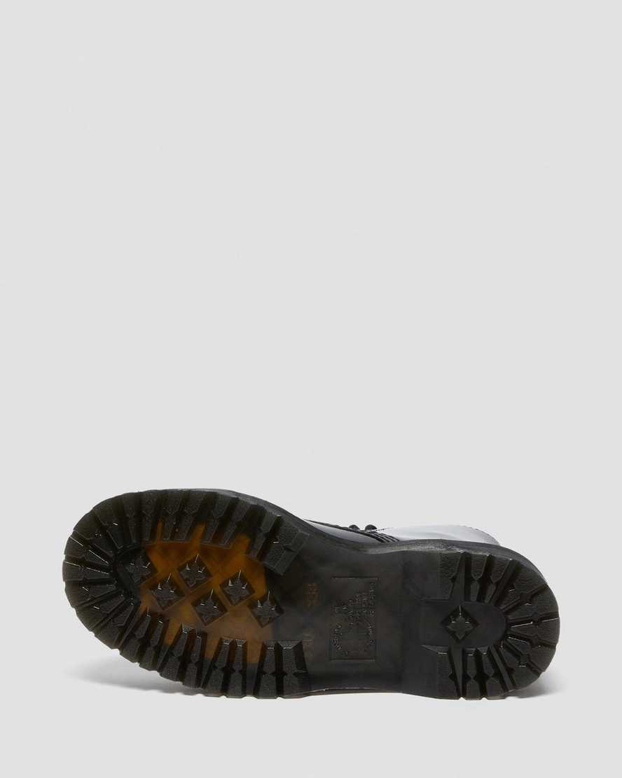 Vegan Sinclair Black Oxford Platform Boot - Image 8